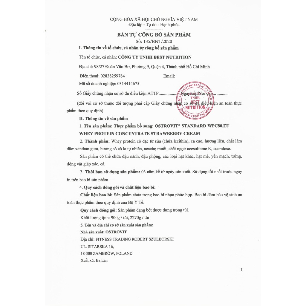 Ostrovit Sữa Tăng Cơ WPC 80.eu 2.27kg