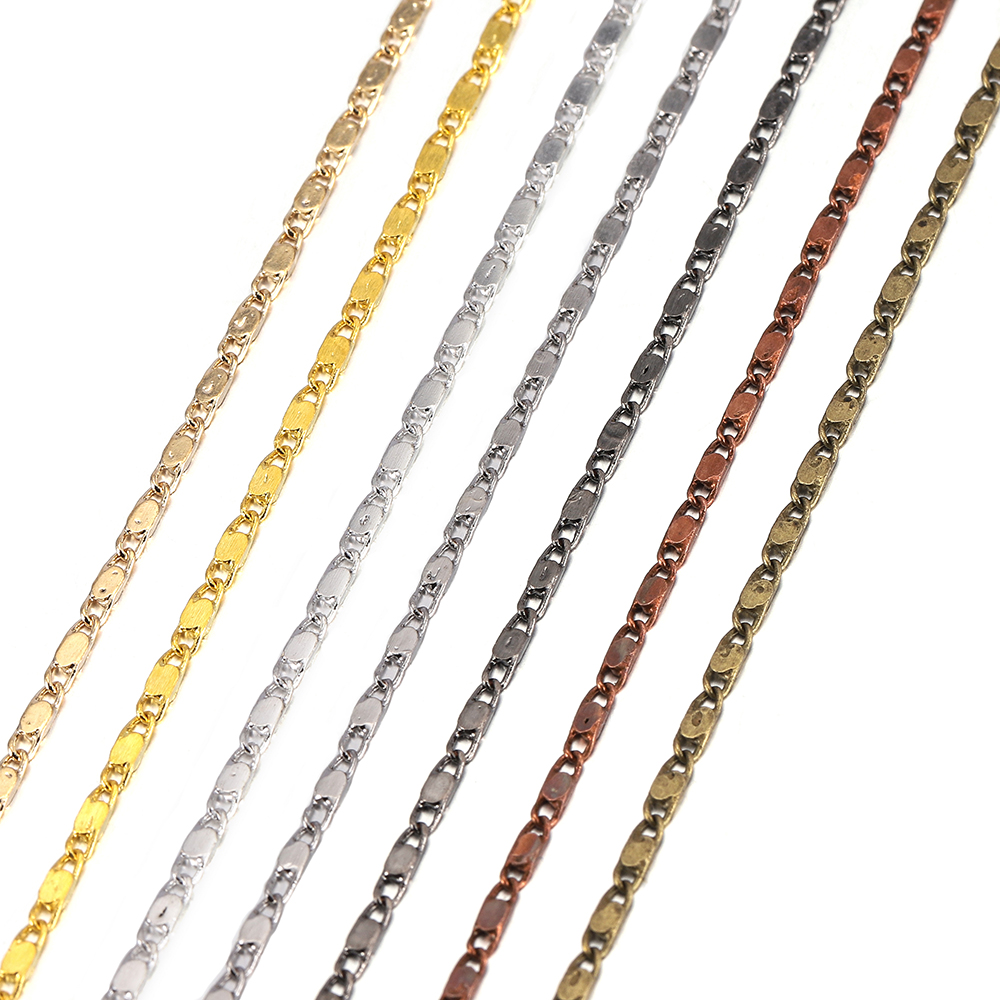 Set 10 cuộn dây xích chất liệu đồng làm trang sức thời trang cho nữ