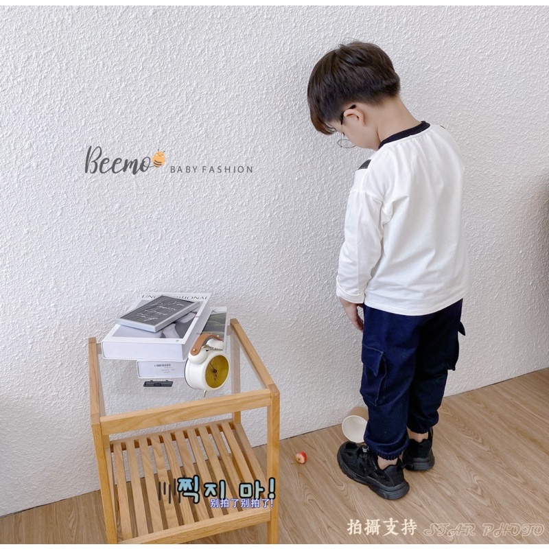 Bộ thun giả đai công tử bé trai
