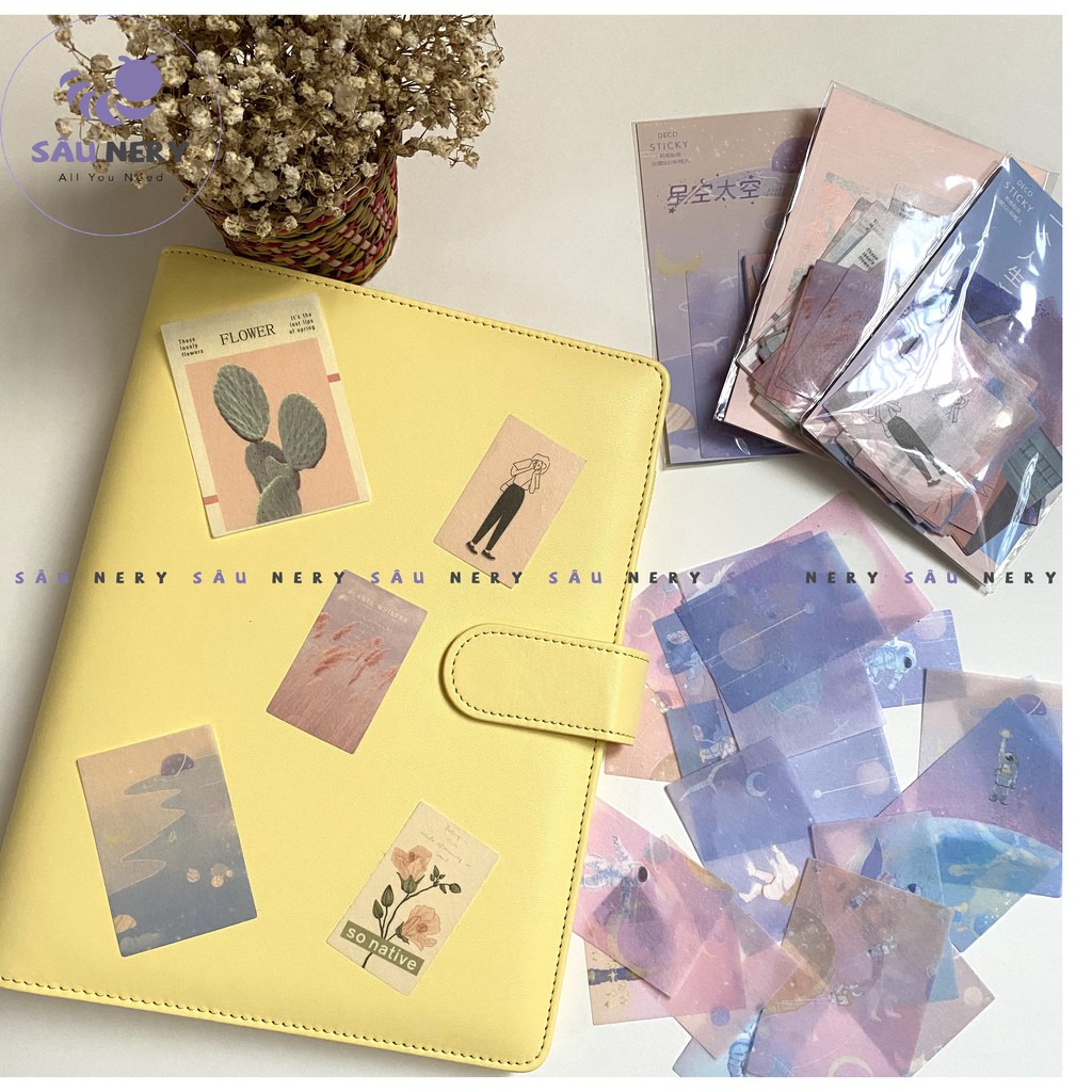 [SALE XẢ HÀNG] Sâu Nery - SN52 - Set 40 miếng dán Sticker decor trang trí MISS TIME | BigBuy360 - bigbuy360.vn