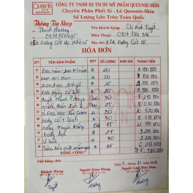 CHÍNH HÃNG - KEM FACE LƯỜI CREAM QUEENIE 15GR | BigBuy360 - bigbuy360.vn