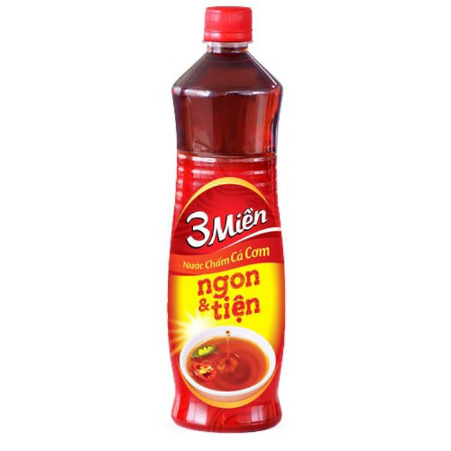 Chai nước mắm cá cơm 3 Miền chai 800ml