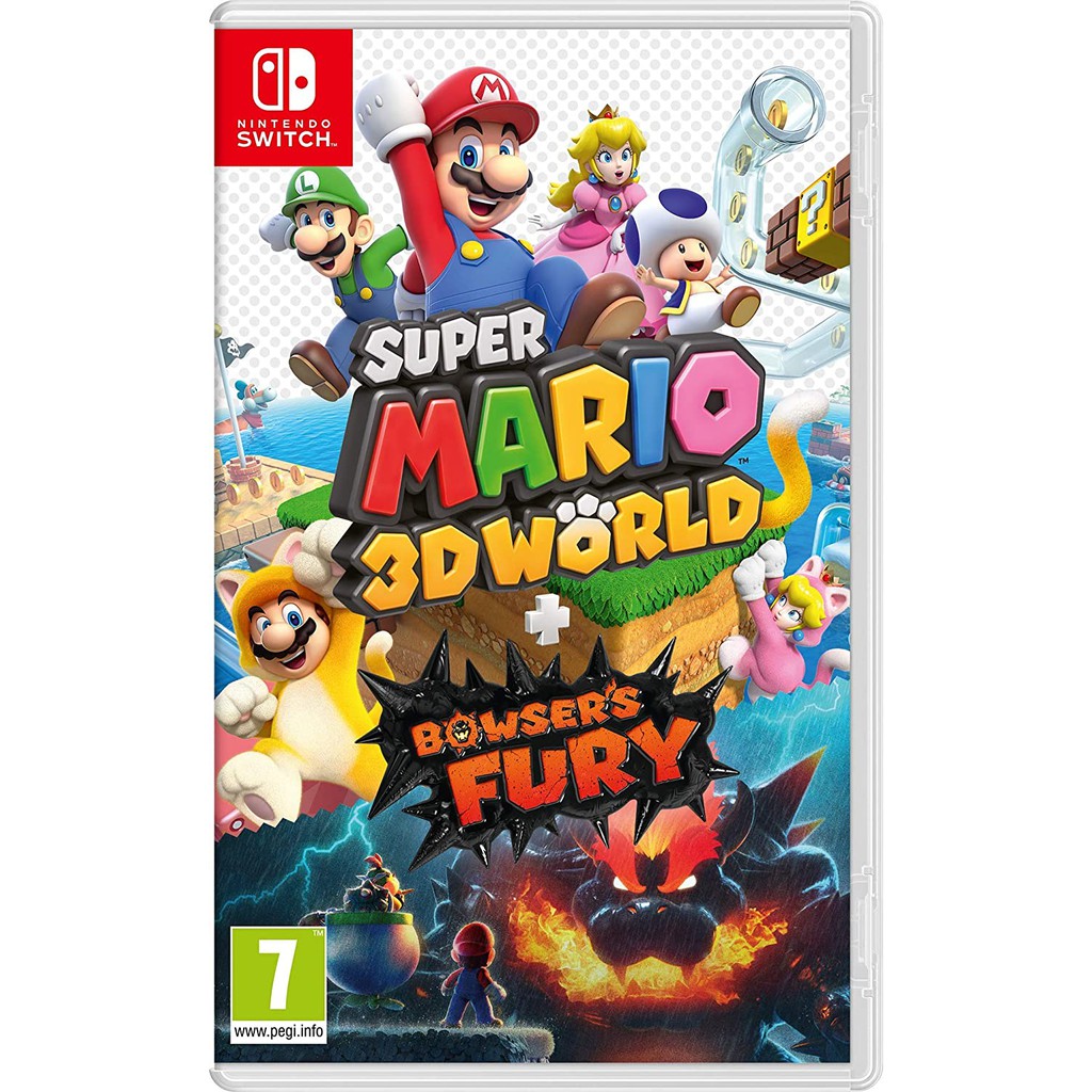 [Mã 66ELHASALE hoàn 7% đơn 500K] Băng Game Nintendo Switch Super Mario 3D World + Bowser's Fury - Nguyên Seal Hệ (US)