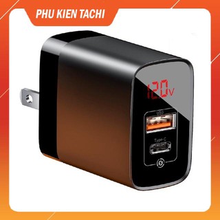 Củ sạc nhanh baseus 18w chuẩn qc 3.0 + pd chính hãng
