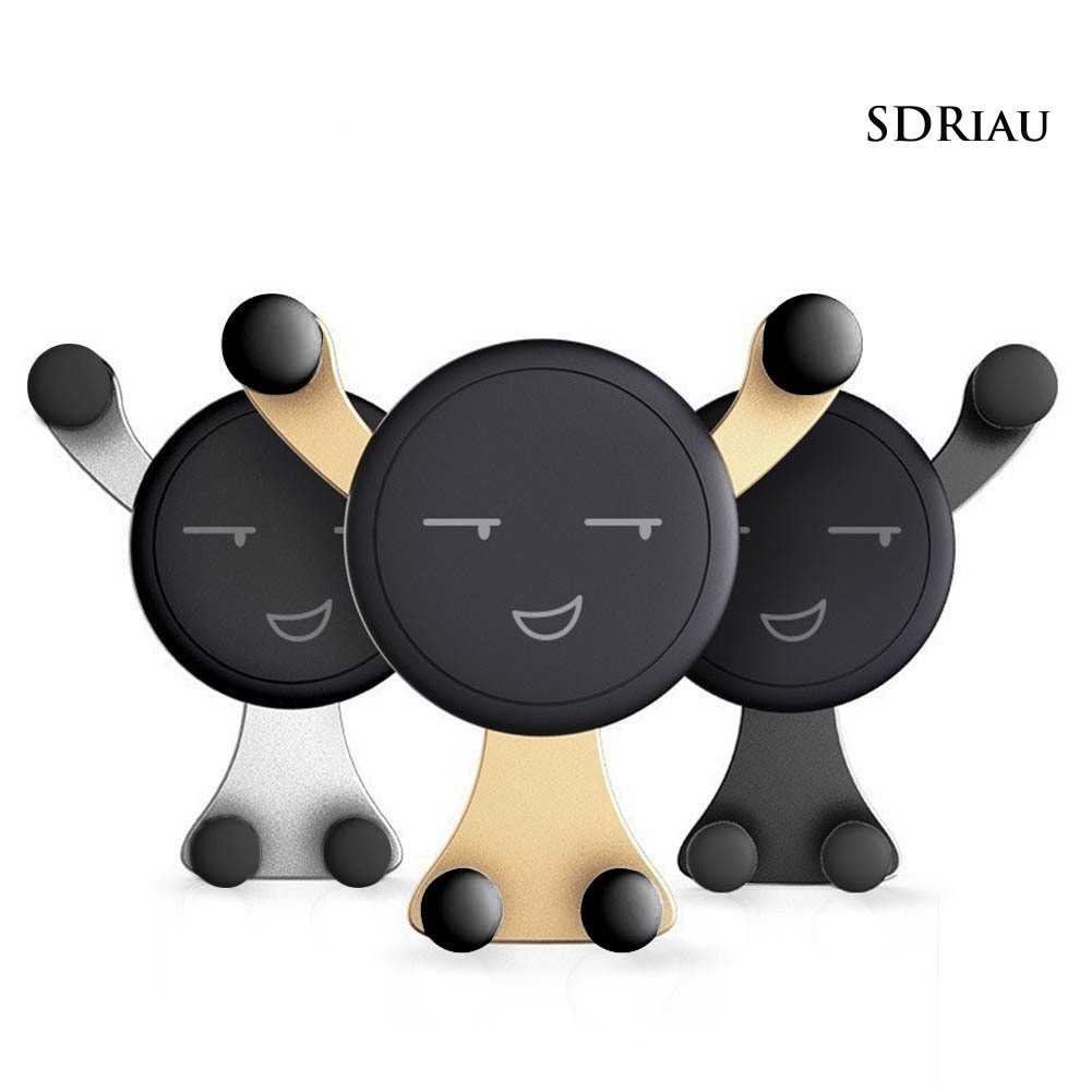 Giá đỡ điện thoại gắn lỗ thông gió xe hơi hình mặt cười dễ thương