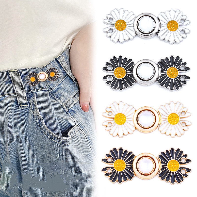 Thắt Lưng Nút Khóa Kim Loại Có Thể Điều Chỉnh Dành Cho Quần Jean / Quần Dài