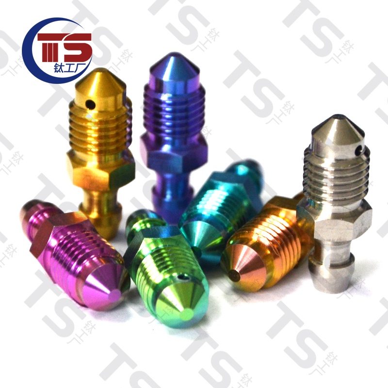 Ốc Vít Ngắn Bằng Hợp Kim Titan Chất Lượng Cao Gr5/TC4 1.0/1.25mm M6 M7 M8 M10