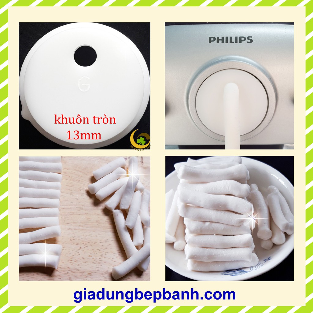 Khuôn làm bánh gạo HQ/chè khoai dẻo 13mm dùng cho máy Philips