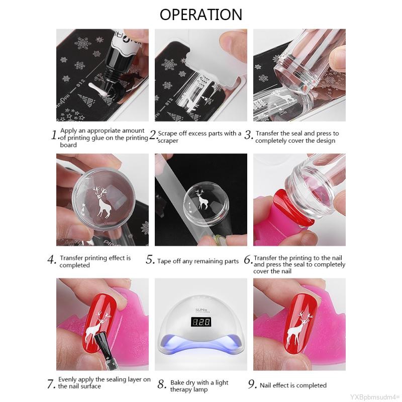 [Hàng mới về] Dụng cụ in móng nghệ thuật bằng silicon
