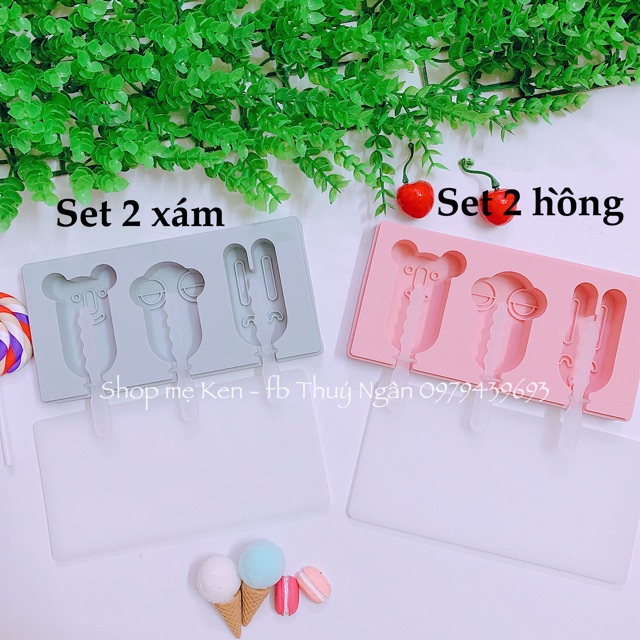 Khuôn silicon làm kem cho bé