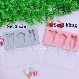 Khuôn silicon làm kem cho bé