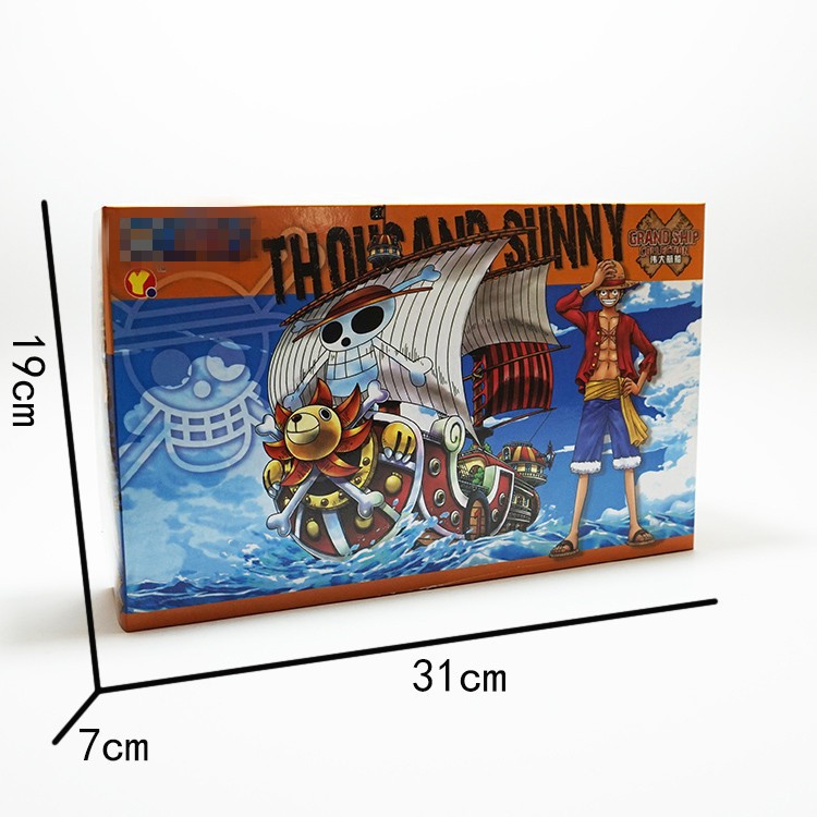 Mô Hình Thuyền Tàu One Piece Luffy Thousand Sunny Mũ Rơm Hàng Chuẩn Loại Đẹp (Lắp Ráp)