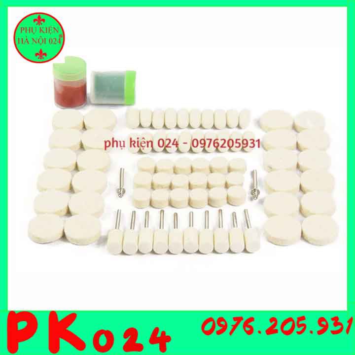 Hộp 76 chi tiết đầu len đánh bóng đa năng