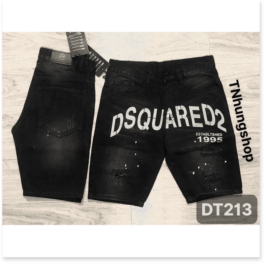 Quần short Jean Nam trẻ trung năng động thêu họa tiết HP