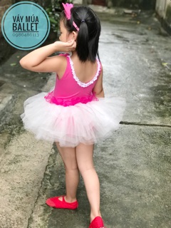 Váy múa ballet xếp bèo eo (có sỉ từ 5c)
