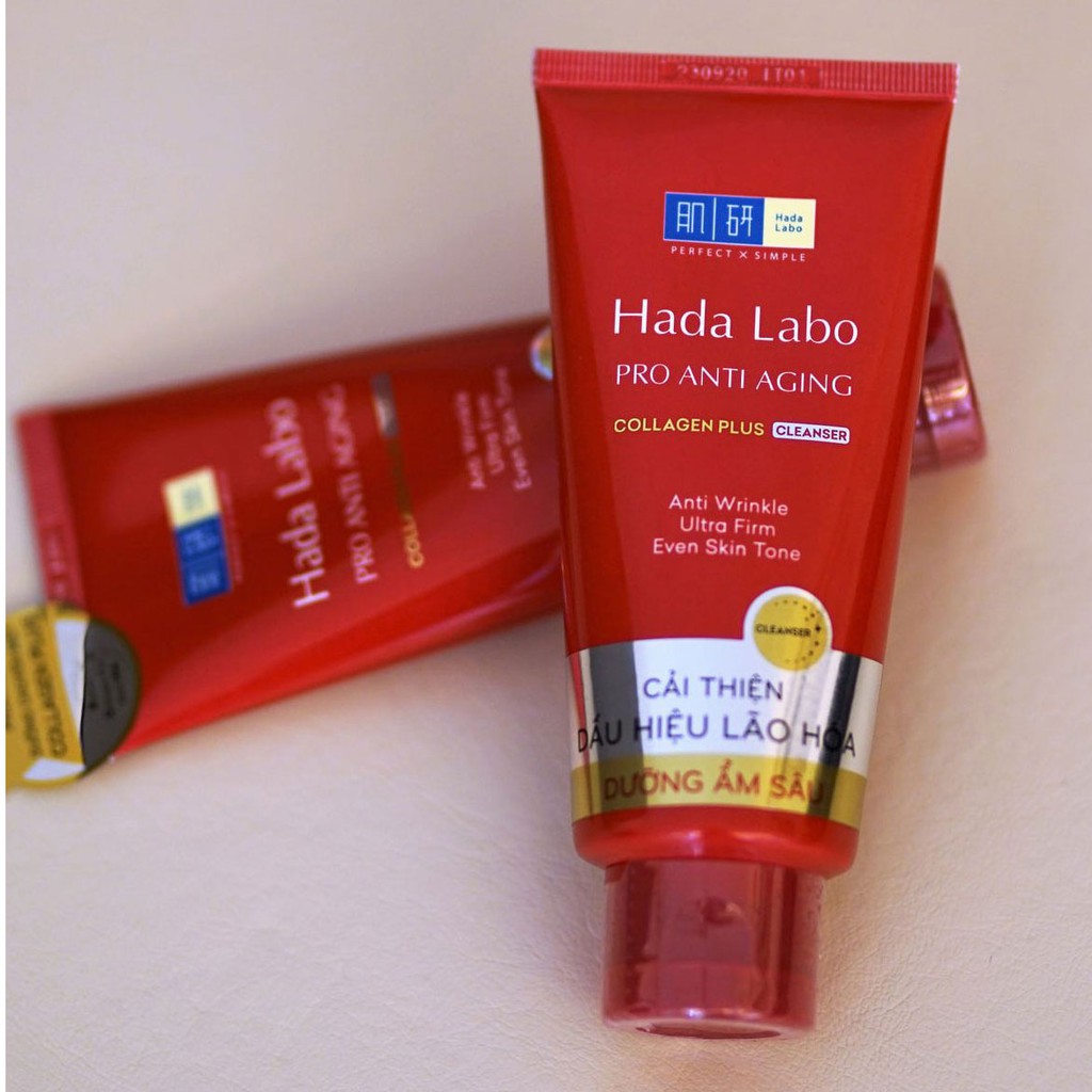 Combo Hada Labo Sữa Rửa Mặt Ngăn Ngừa Lão Hóa 80g + Kem Dưỡng Ngăn Ngừa Lão Hóa Da 50g
