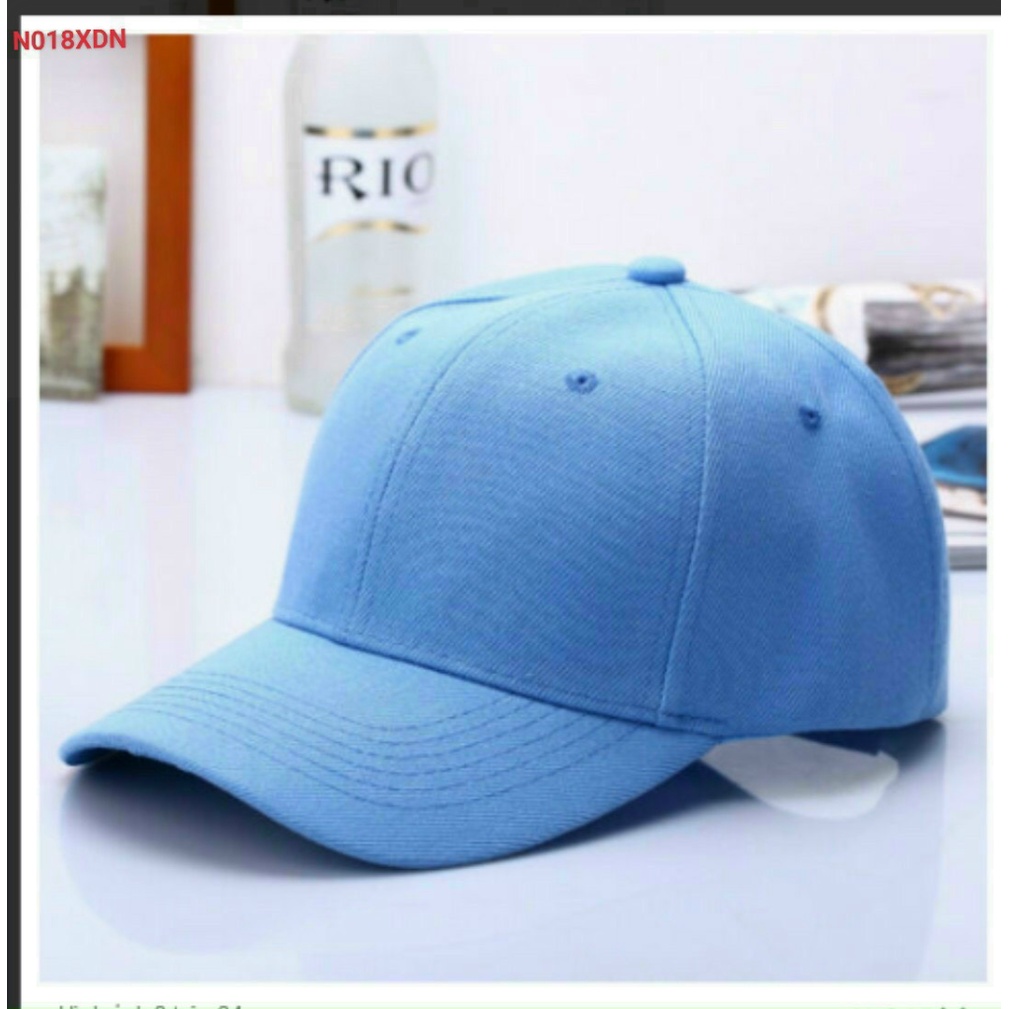 Mũ lưỡi trai nón kết nam nữ Trơn nhiều màu thiết kế dán tăng giảm phía sau thích hợp mọi độ tuổi