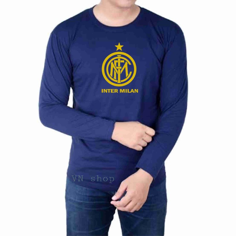 Áo Thun Tay Ngắn In Chữ Inter Milan Thời Trang Cho Nam Nữ