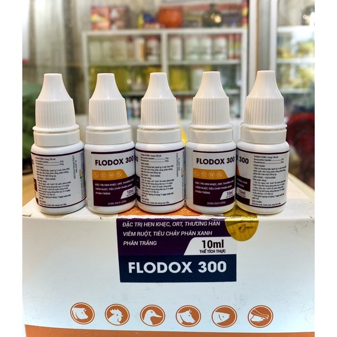 Flodox 300 Hen- khẹc-vay mỏ-khò khe-phan -xanh-phan -trắng