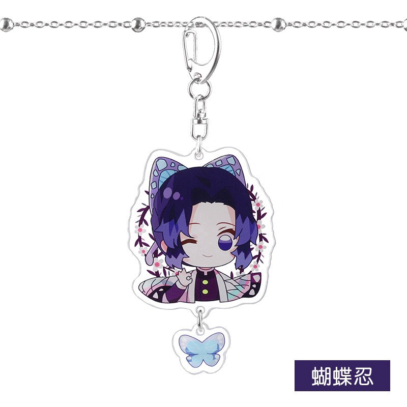 Móc khóa hình nhân vật trong anime demon slayer dễ thương