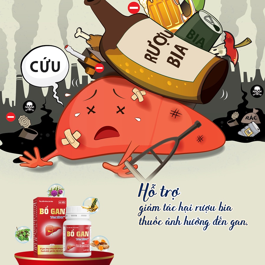 BỔ GAN TÂM BÌNH - Hỗ trợ bổ gan, tăng cường chức năng gan.