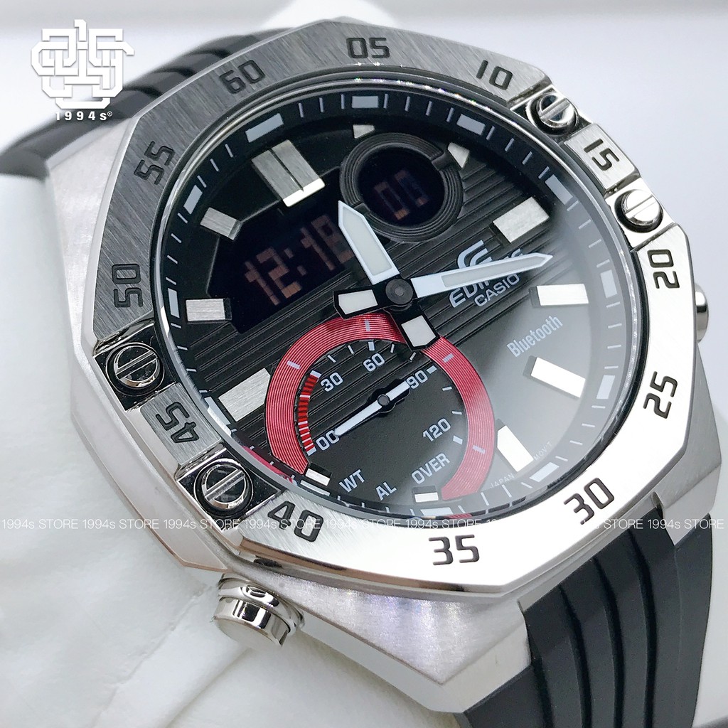 Đồng hồ nam Casio Edifice ECB-10 / ECB-10P-1A kết nối Bluetooth, chống nước 100m, size 48mm, hàng chính hãng