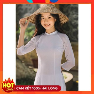[BÃO SALE] Áo Dài Lụa Trắng Học Sinh Mềm Mịn, Siêu Đẹp