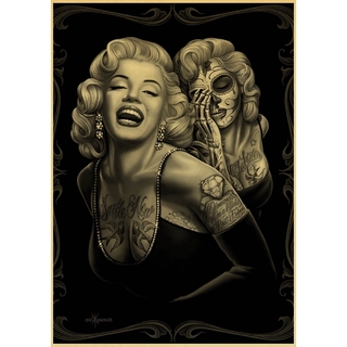 Poster Marilyn Monroe phong cách vintage