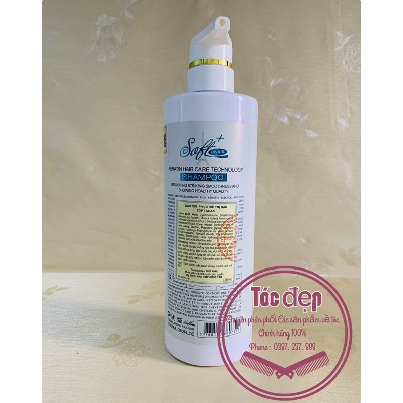 Cặp dầu gội & dầu xả Soft Agran ACAL Collagen 800ml/chai