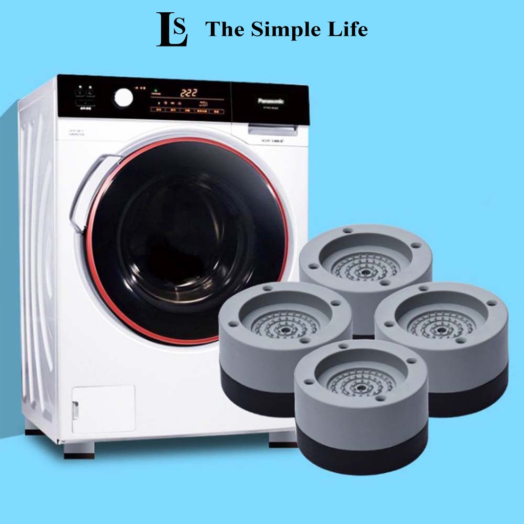 Đế kê máy giặt chống rung, combo 4 đế cao su kê chân máy giặt, tủ lạnh, bàn ghế, thiết bị điện chống ồn, chống rung