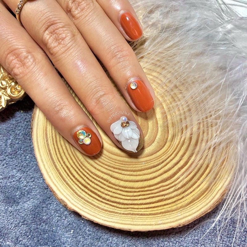 Hoa bột nails giá rẻ hoa góc.phục kiện nails