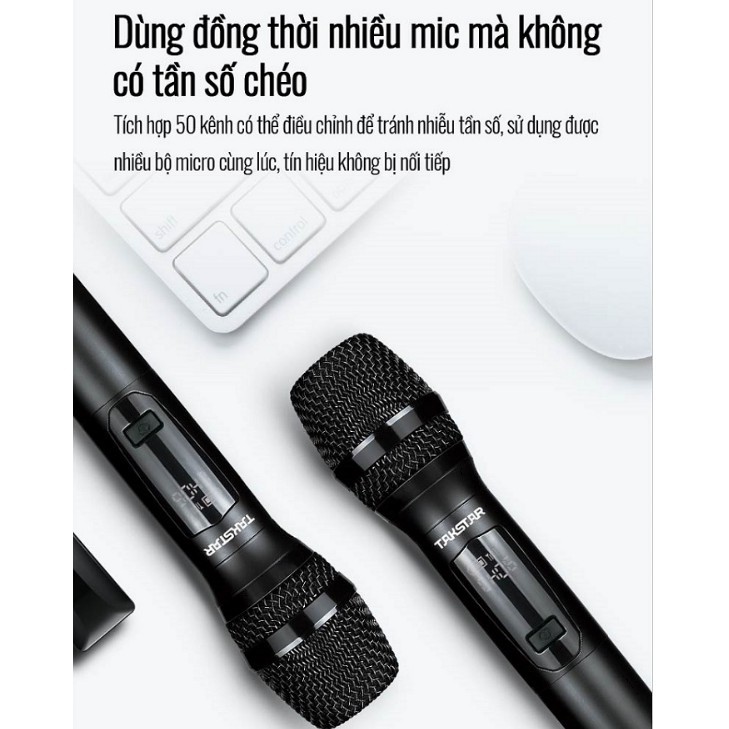 [Chính hãng] Micro hát karaoke không dây chuyên nghiệp Takstar TS-K201