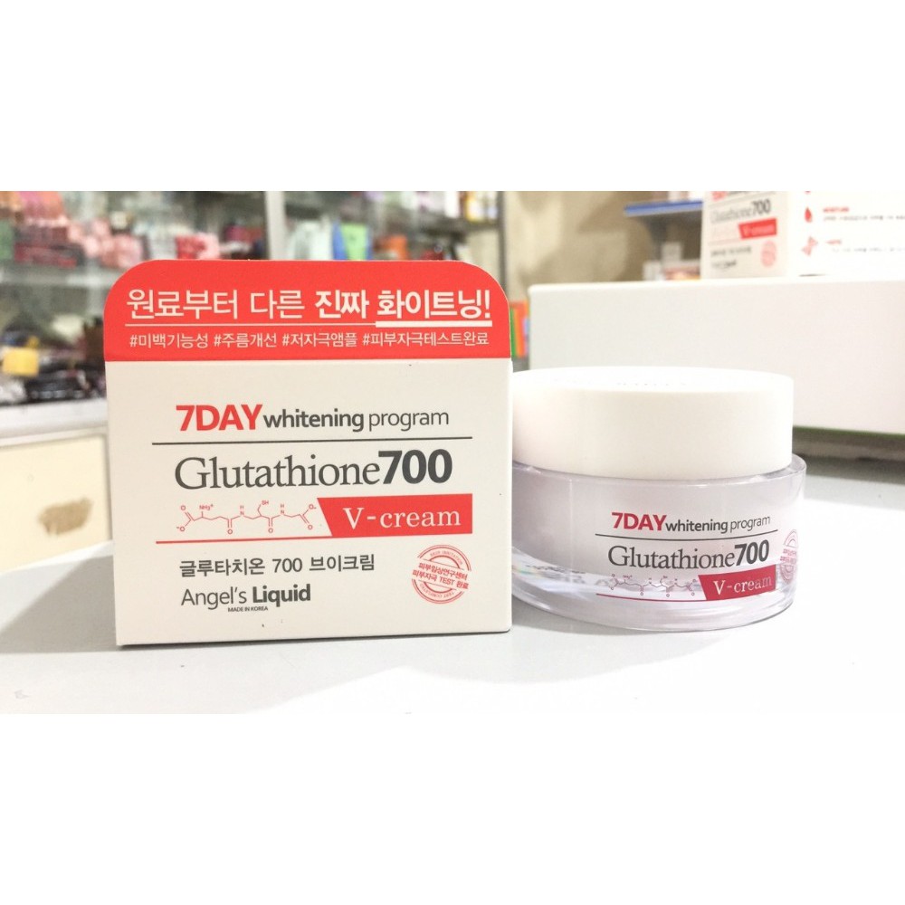 Kem Dưỡng Da Angel's Liquid 7Day Whitening Program Glutathione 700 V-Cream 50ml