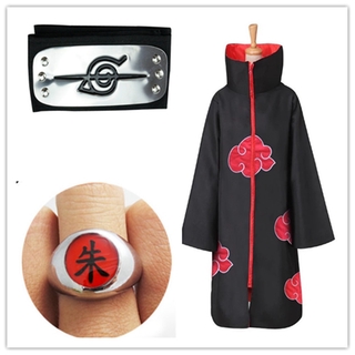 Áo choàng phong cách nhân vật Uchiha Sasuke hoạt hình Naruto dùng hóa trang độc đáo