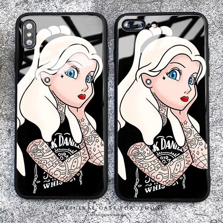 Ốp lưng iphone kính bad girl cho iphone 7 8 plus 6 s plus 7 8 X Xs Xr Xsmax 11 11pro 11promax Se2 12 mini 12 pro max