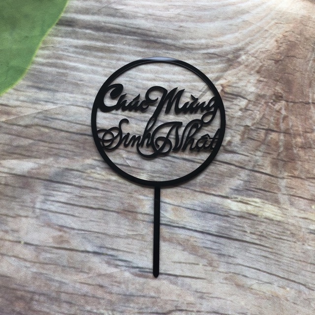 Combo 10 Cổng Cẳm Mica Trang Trí Bánh Kem