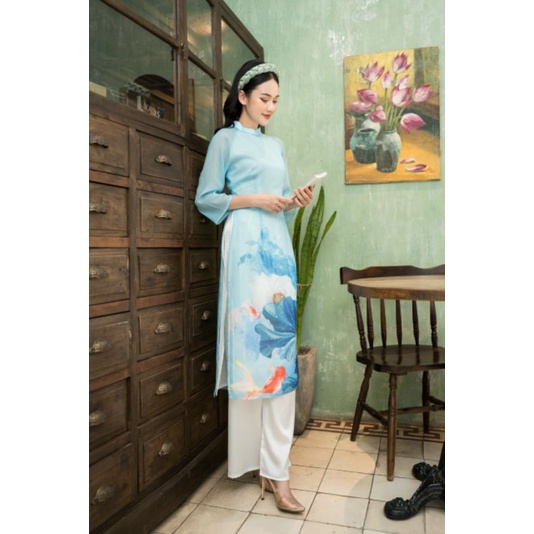 🥰 Áo dài  cách tân tơ voan 4 tà cao cấp đẹp sang chảnh. áo dài tết  đẹp nhẹ nhàng bay tà hàng thiết kế cao cấp giá rẻ