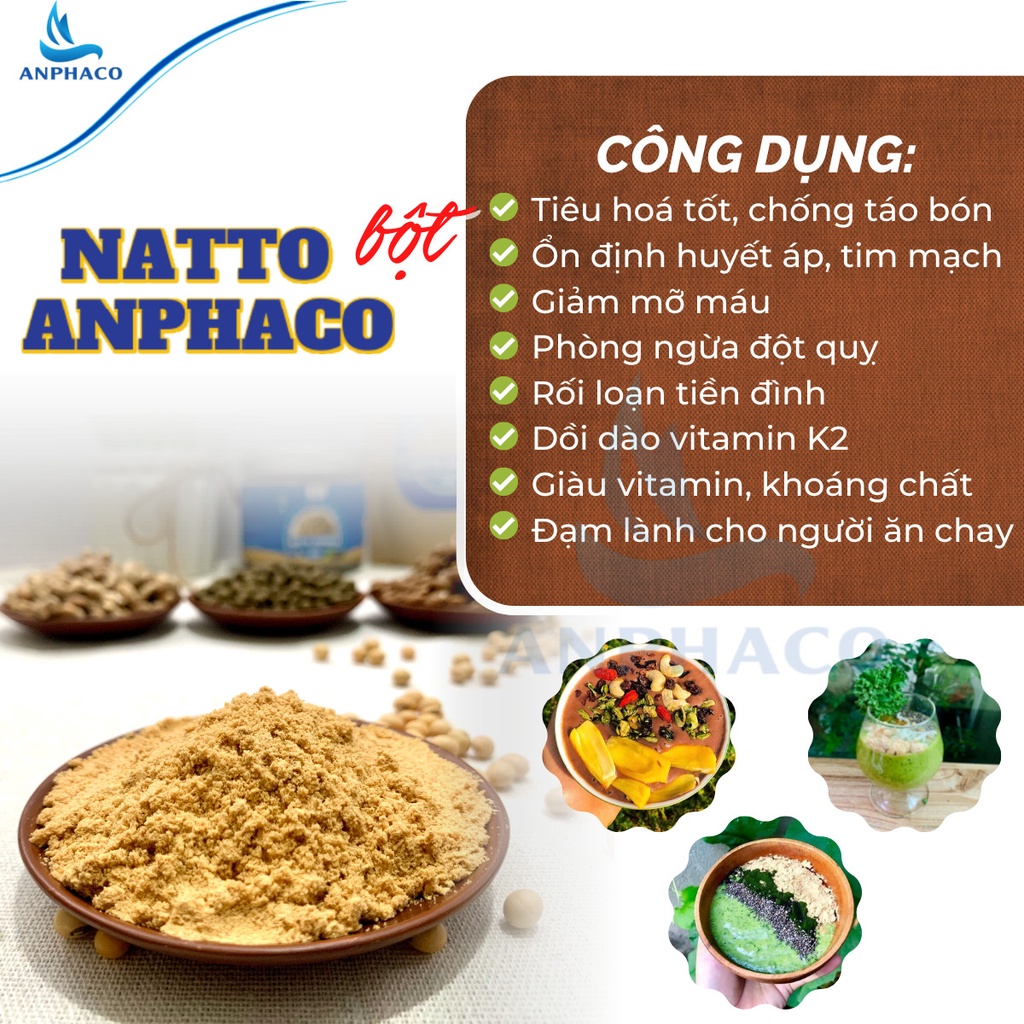 &lt;Chính Hãng&gt; Đậu Tương Lên Men NATTO ANPHACO, tpHCM