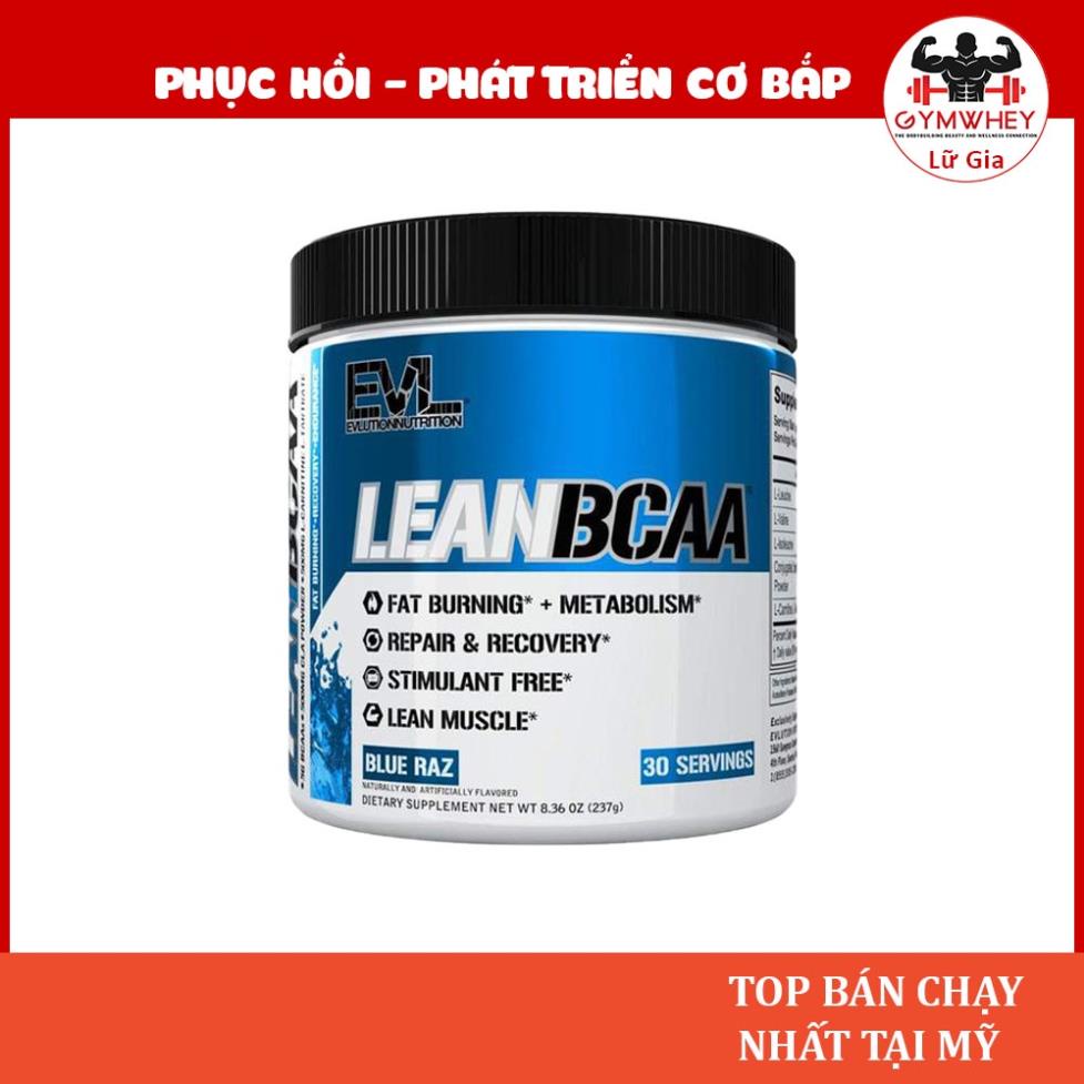 BCAA LEAN EVL Hỗ Trợ Giảm Cân Và Phục Hồi Cơ Bắp Evlution Lean Bcaa ( 30 lần dùng)