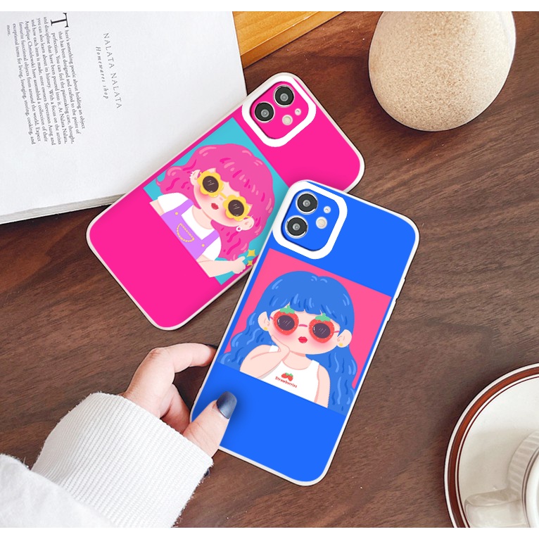 Ốp Iphone girl beautiful ốp lưng iphone cô gái sành điệu 7plus 8 6 6plus x xsmax 11promax 12pro max 13promax cạnh vuông