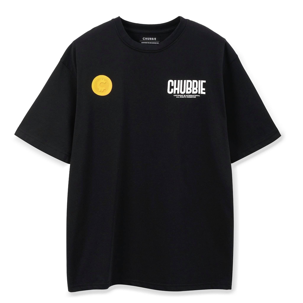 Áo thun tay lỡ CHUBBIE phông Unisex nam nữ Cotton 250gsm oversize form rộng Coin T-Shirt