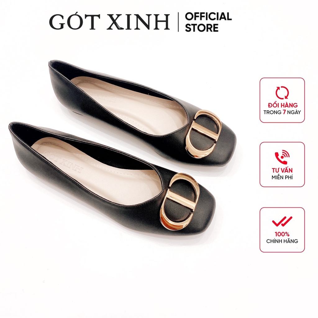 Giày búp bê GÓT XINH B1 da mờ đế bệt