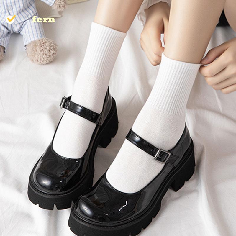 Jk dài tất trắng Vớ Cổ Vừa Phối Ren Mỏng Thời Trang Xuân Hè Xinh Xắn Cho Nữ