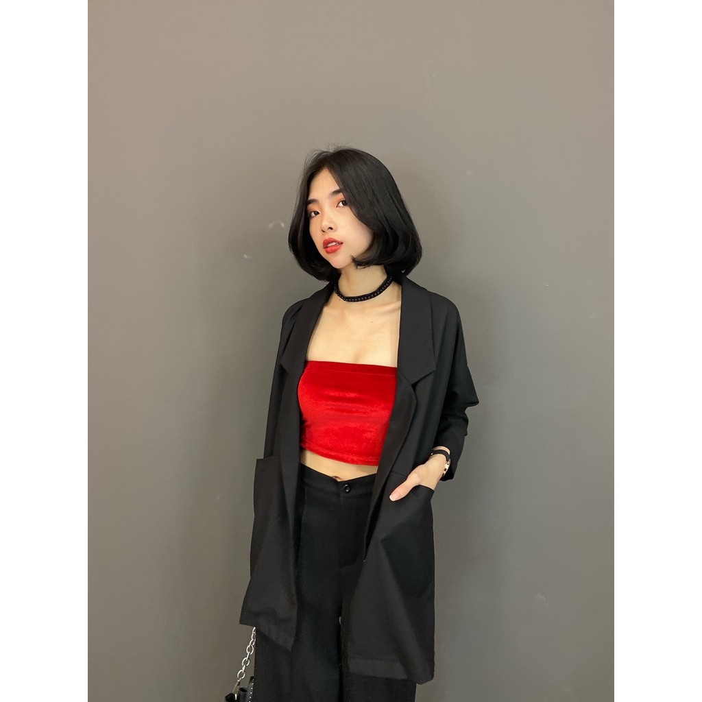 Áo Ống Nhung Đỏ - YA017150