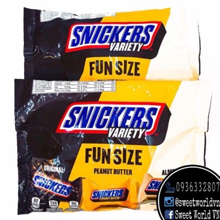 Socola Snickers 3 vị gói trung - Mỹ