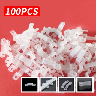 100pcs LED Lamp With Fixing Clip fFrmware Silicone Inner Width 12mm