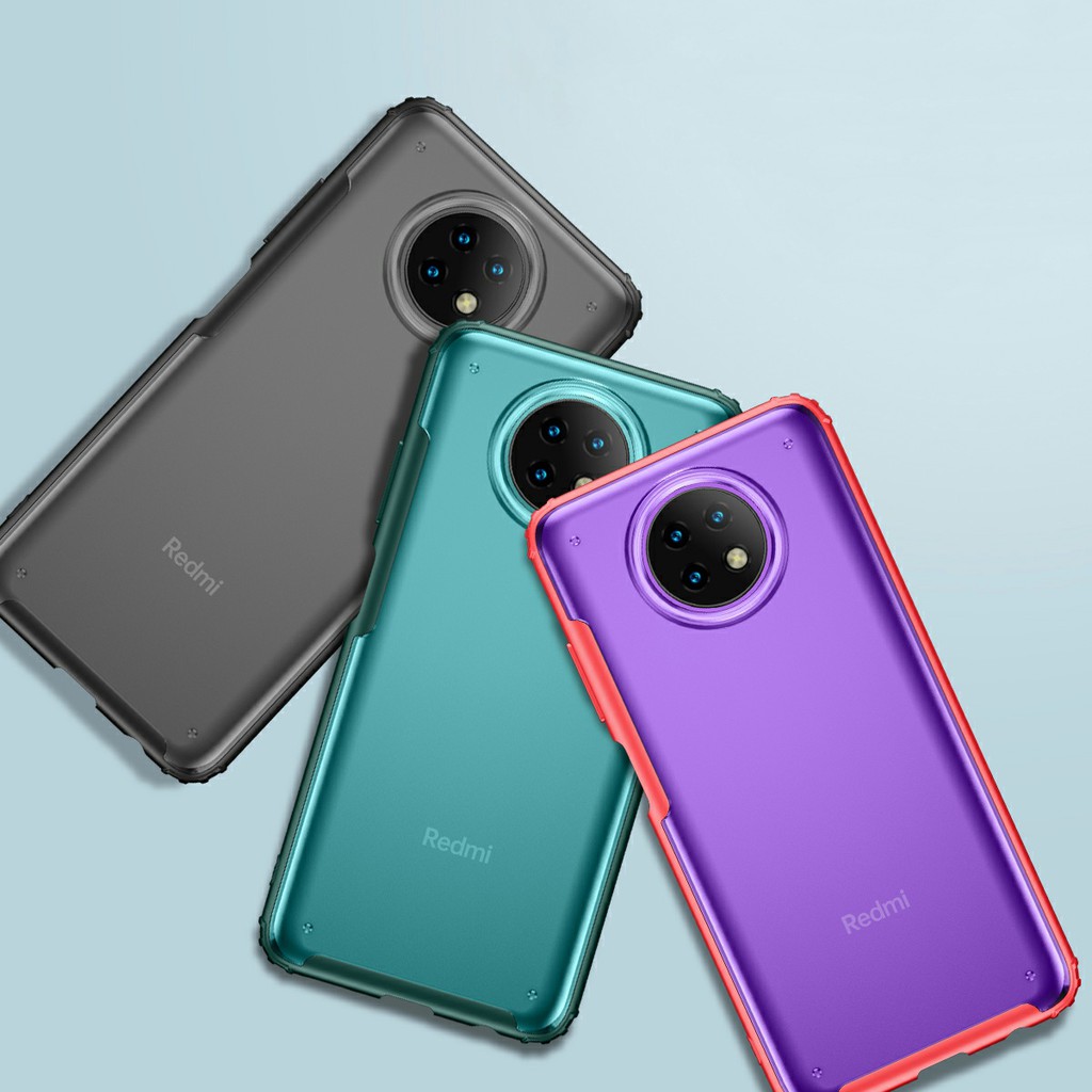 Ốp lưng Redmi Note 9 5G / Note 9T nhám Ver 2 chống sốc viền màu cao cấp