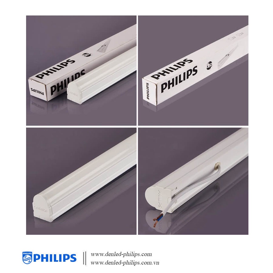 Bộ máng đèn tường Philips LED BN012C T8 20W  - Kích thước 1.2m - Ánh sáng trắng / trung tính / vàng