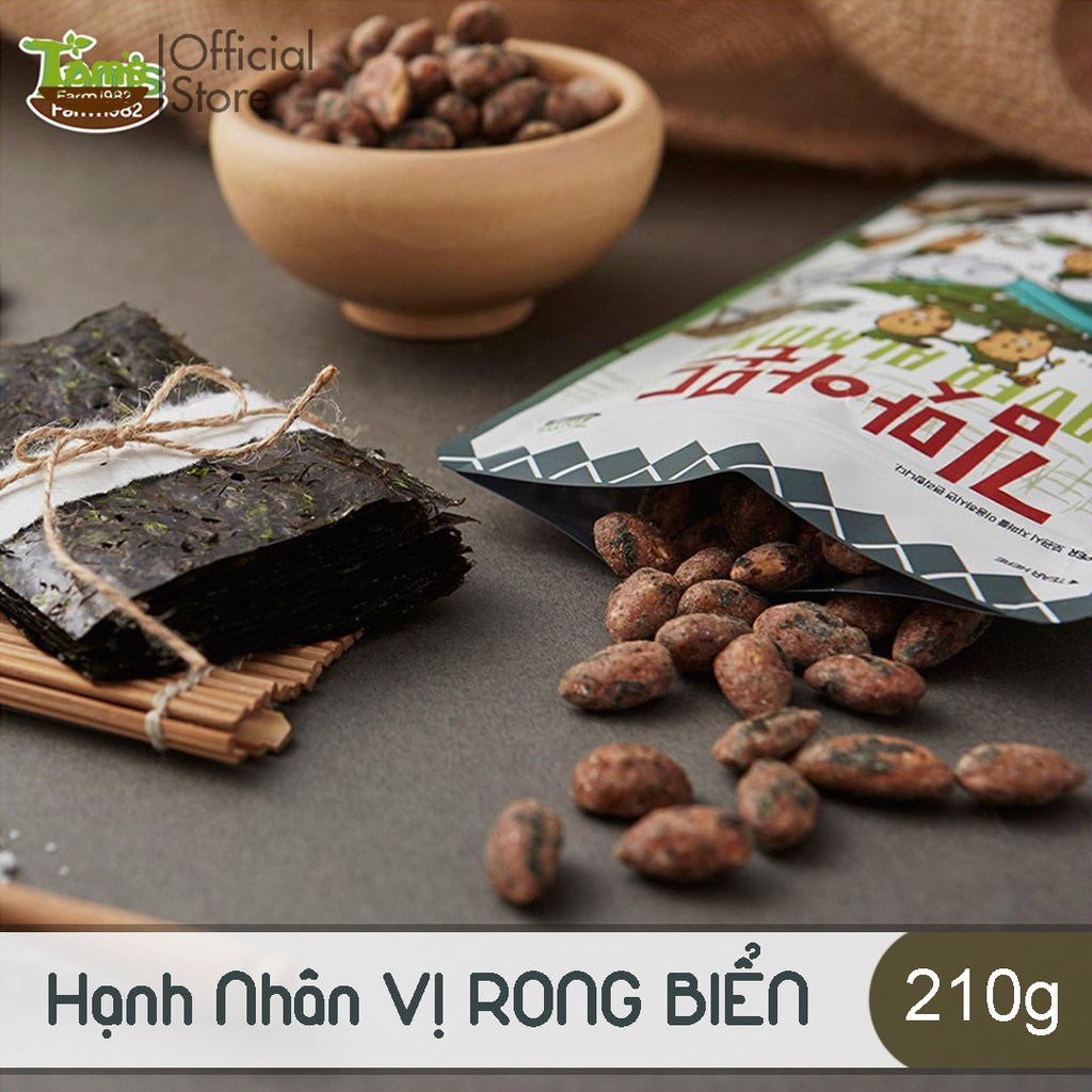 Hạnh Nhân Tẩm Hương Vị Tom's Farm Hàn Quốc- Gói 210g