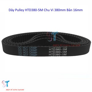 Dây Pulley HTD380-5M Chu Vi 380mm Bản Rộng Đai 16mm
